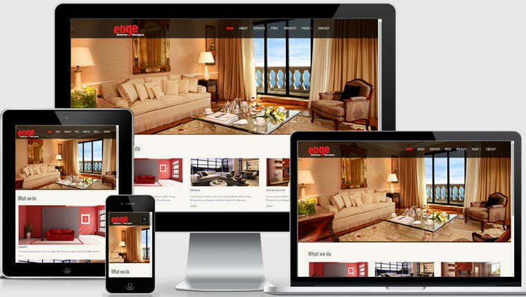 Interior Design Website Template Free