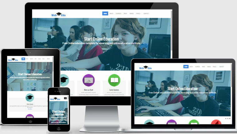 Free Education Website Template