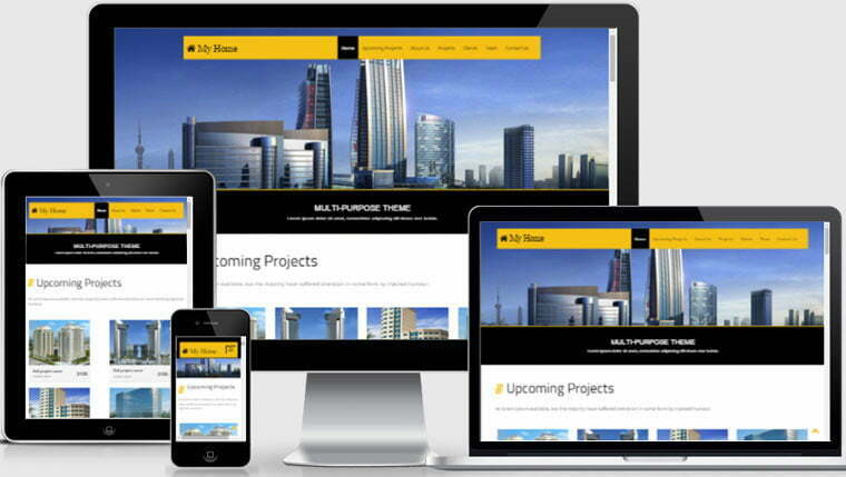 free bootstrap template real estate download now