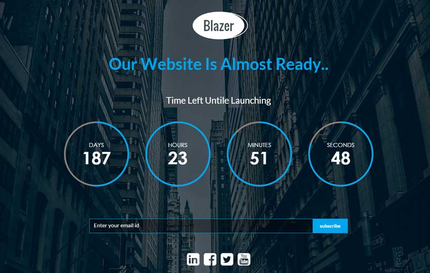best responsive html5 coming soon template free download