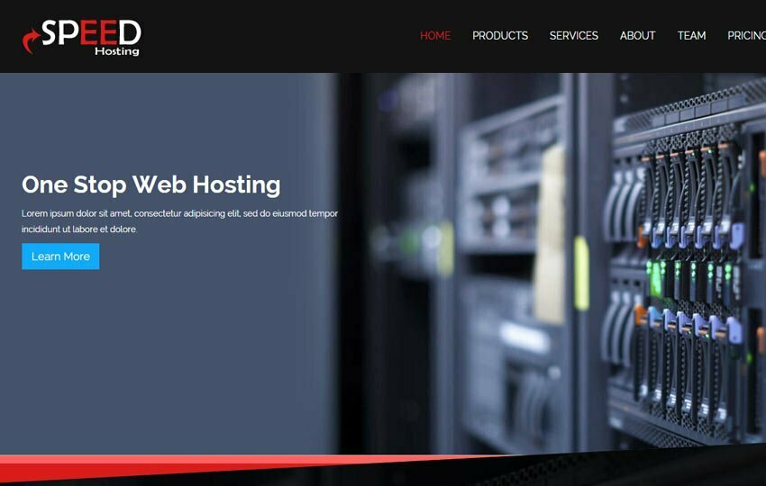 Hosting Bootstrap Free HTML5 Template