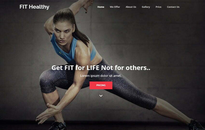 Fitness Bootstrap Theme