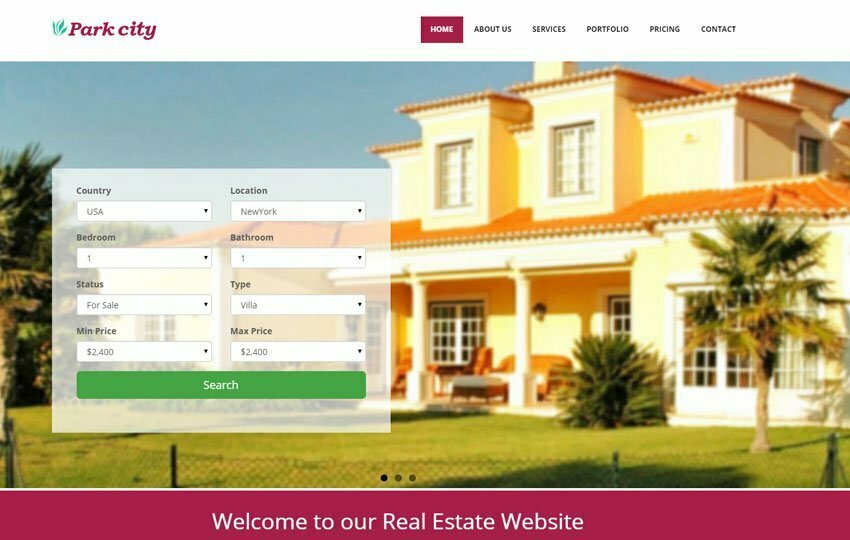 HTML Real Estate Responsive Template