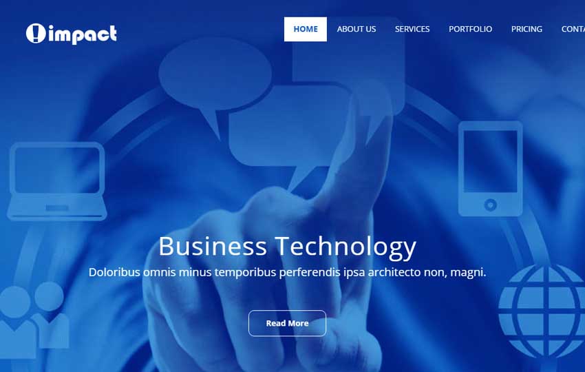 Business Bootstrap Responsive Website - WebThemez