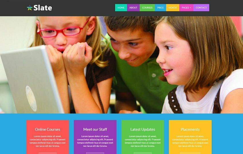 Educational School free Bootstrap Template