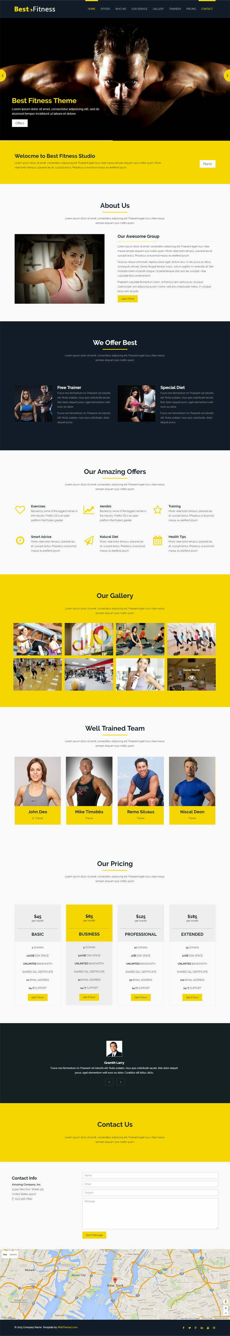 free fitness template