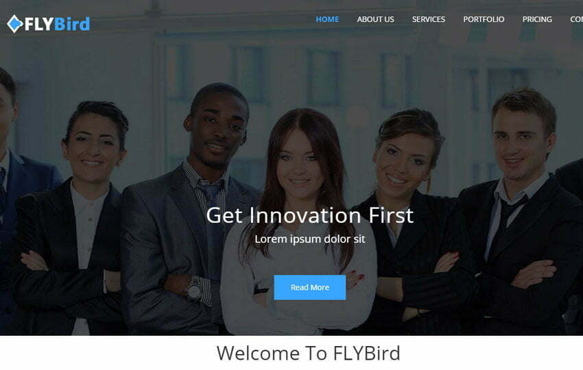 Bootstrap Corporate Business Template FlyBird
