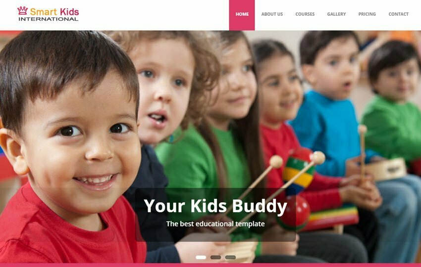 Kids School Education Free Bootstrap Web Template