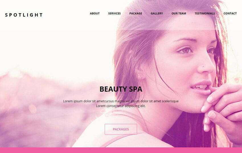 Beauty SPA HTML Bootstrap Template