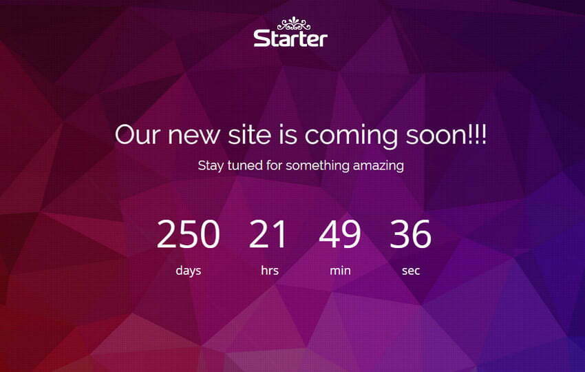 download free bootstrap coming-soon web template