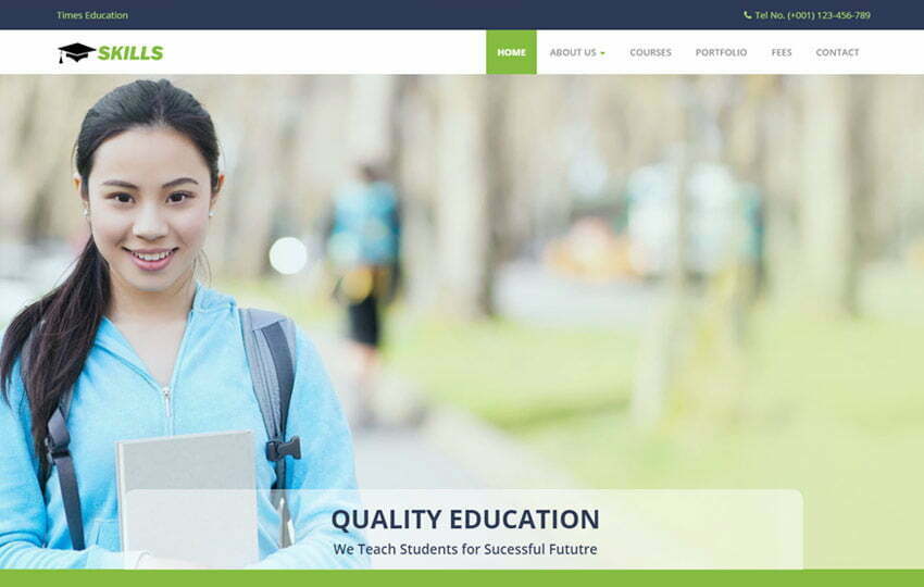 Education Bootstrap HTML Website Template