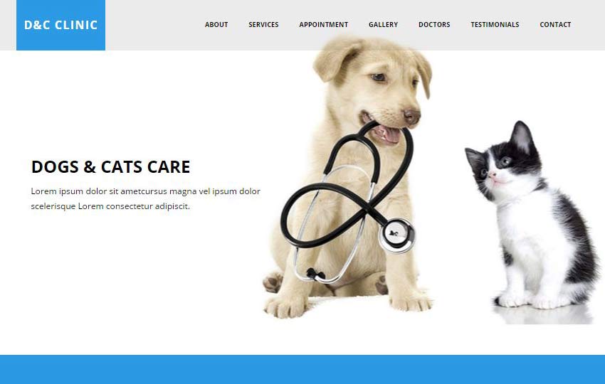 Cats Clinic HTML5 Bootstrap Web Template
