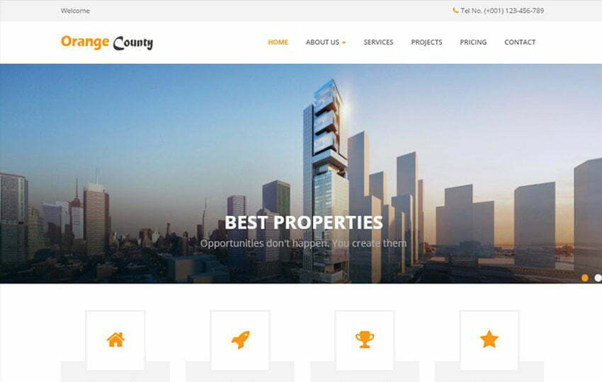 Real Estate Bootstrap HTML Web Template