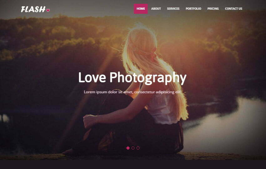Focus Photography Bootstrap 4 Website Template Free Download