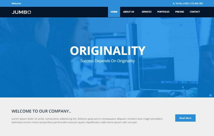 Corporate Business Bootstrap HTML Web Template