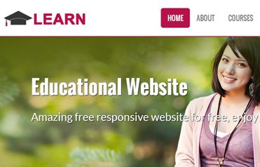 Learn Educational Free Responsive website