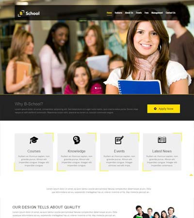 free education html template