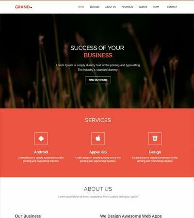 Personal Website Template Bootstrap