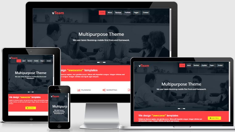 Bootstrap Website Templates Responsive Free Download