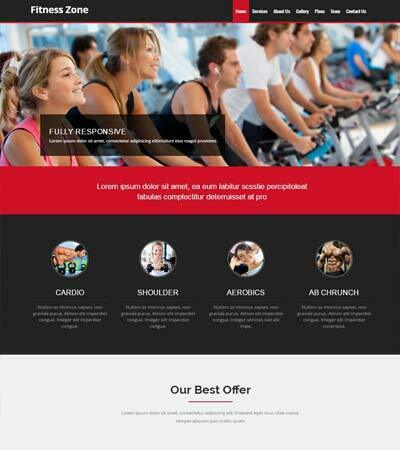 Fitness website template
