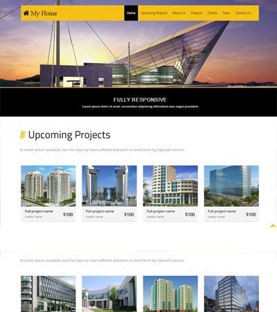 Free Bootstrap Template Real Estate Download Now