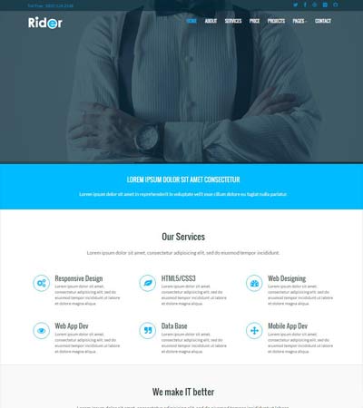 Simple website template