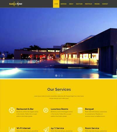 Template Website Hotel serat