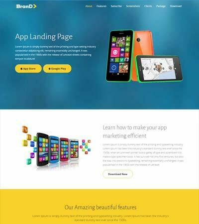 App Landing Page Template