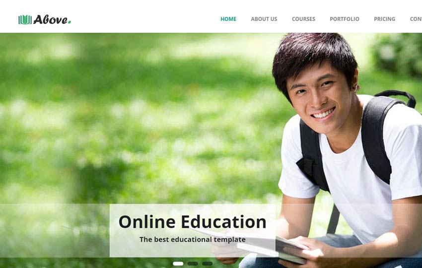 Free Education web bootstrap template