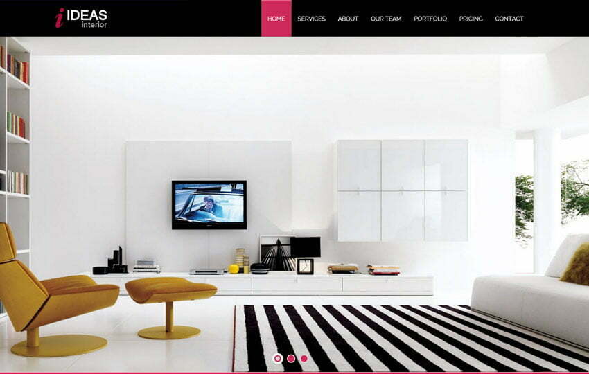 interior design web template