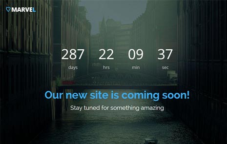 free coming soon web template