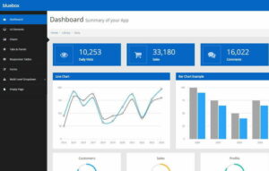 Bluebox Free Bootstrap Admin Template - WebThemez