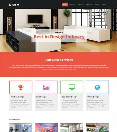 interior web free template