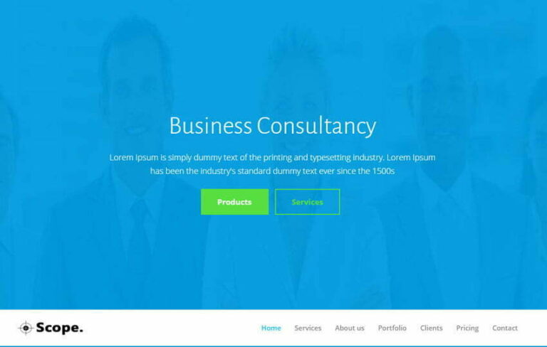 Consultancy Bootstrap Web Template - WebThemez