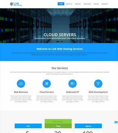 Web Hosting Free Bootstrap Template Download - WebThemez