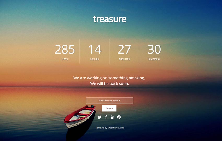 Coming Soon Responsive Web Template