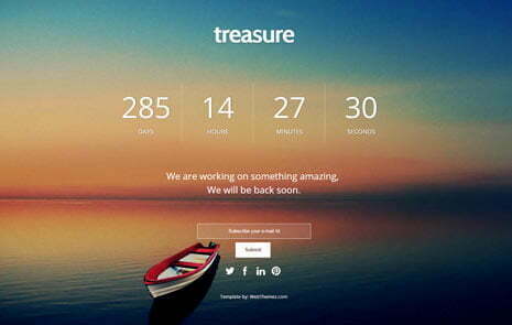 coming soon Free Responsive Web template