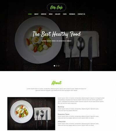 Restaurant Bootstrap Template