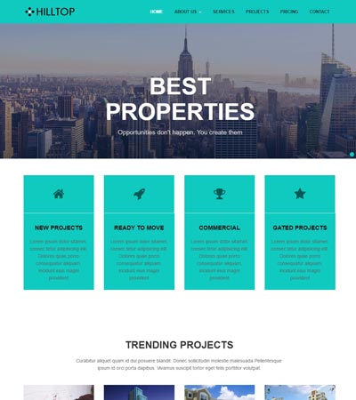 Real estate Free Web Template