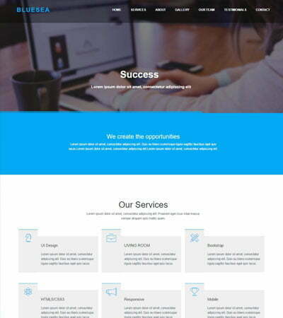Corporate Bootstrap HTML Website Template