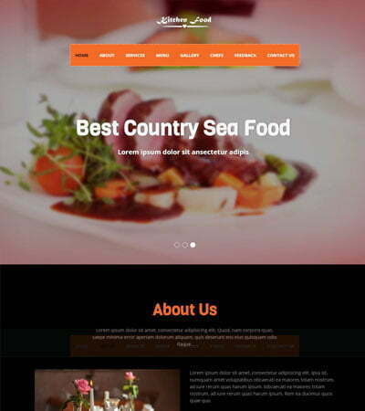 Restaurant Bootstrap 4 Website Template