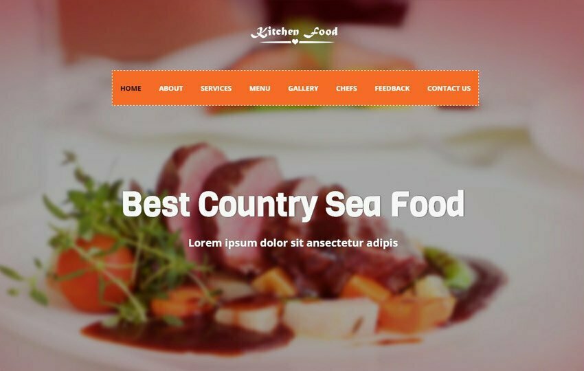 bootstrap templates responsive restaurant