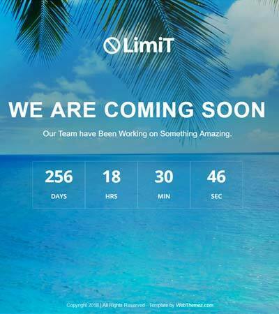 Coming Soon Free Website Template