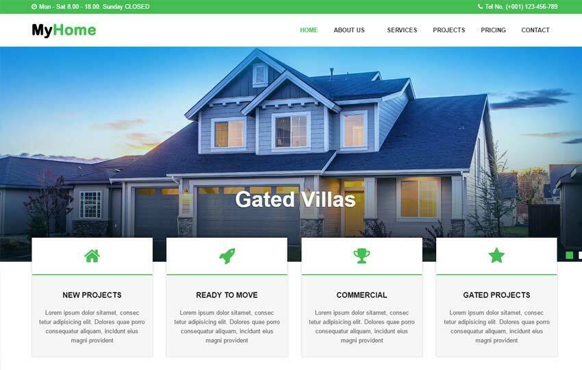 Real Estate Website HTML Template Free Download