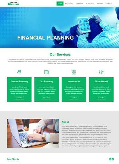 Financial Services HTML5 Website Template