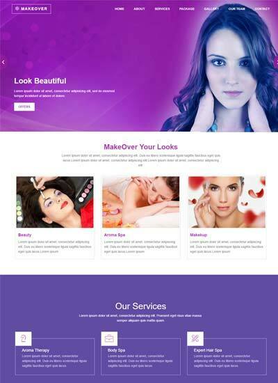 Beauty Parlour Website Template