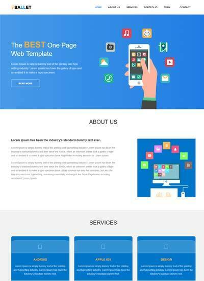 Bootstrap Single Page Template