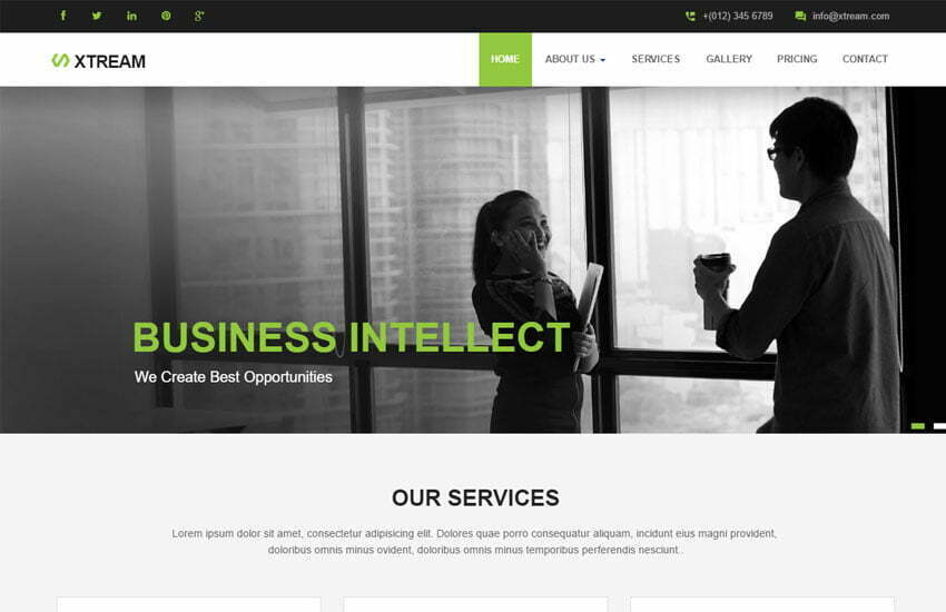 Corporate Responsive Website Template Free Download