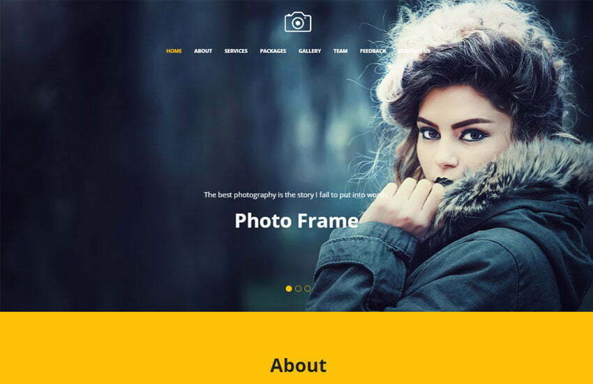 Focus Best Photography Website Template Free Download ...