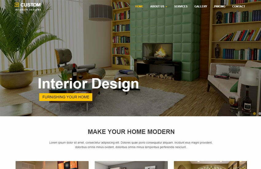 Free Interior Design Website Templates FREE PRINTABLE TEMPLATES